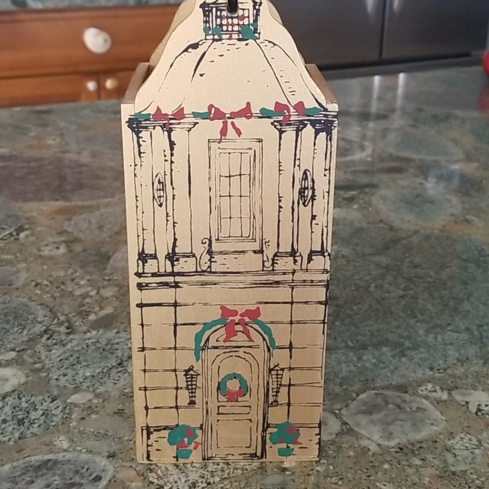 Christmas Wooden Gift Wine Holder